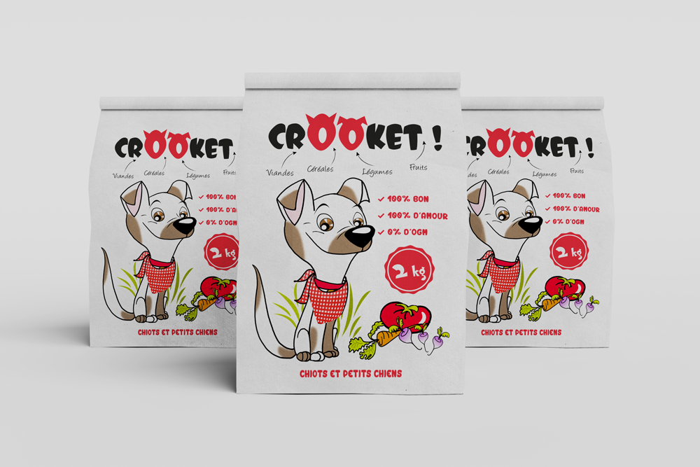 Packaging croquettes chien